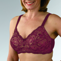 Classique Post Mastectomy Fashion Bra 779 Burgundy thumbnail